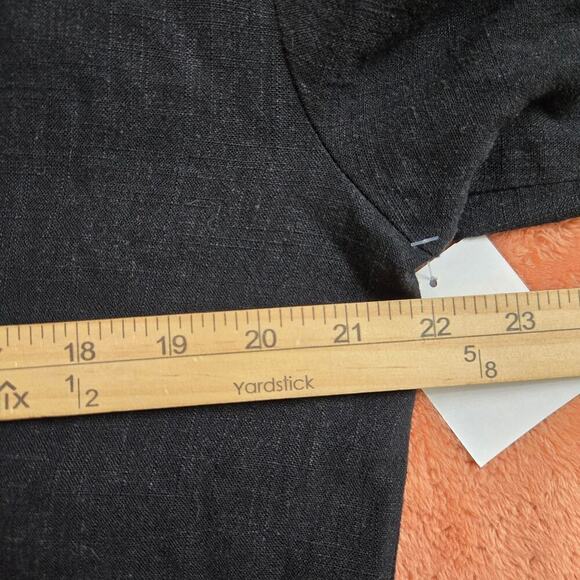 NWT Topshop Womens Black Lace-Up Blouse 8 Fairy Grunge Whimsigoth Dark Romantic - Picture 9 of 10